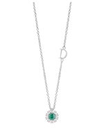 Collana Damiani Donna Margherita in Oro bianco Smeraldo 0.08 Ct 20084145 - 20084145